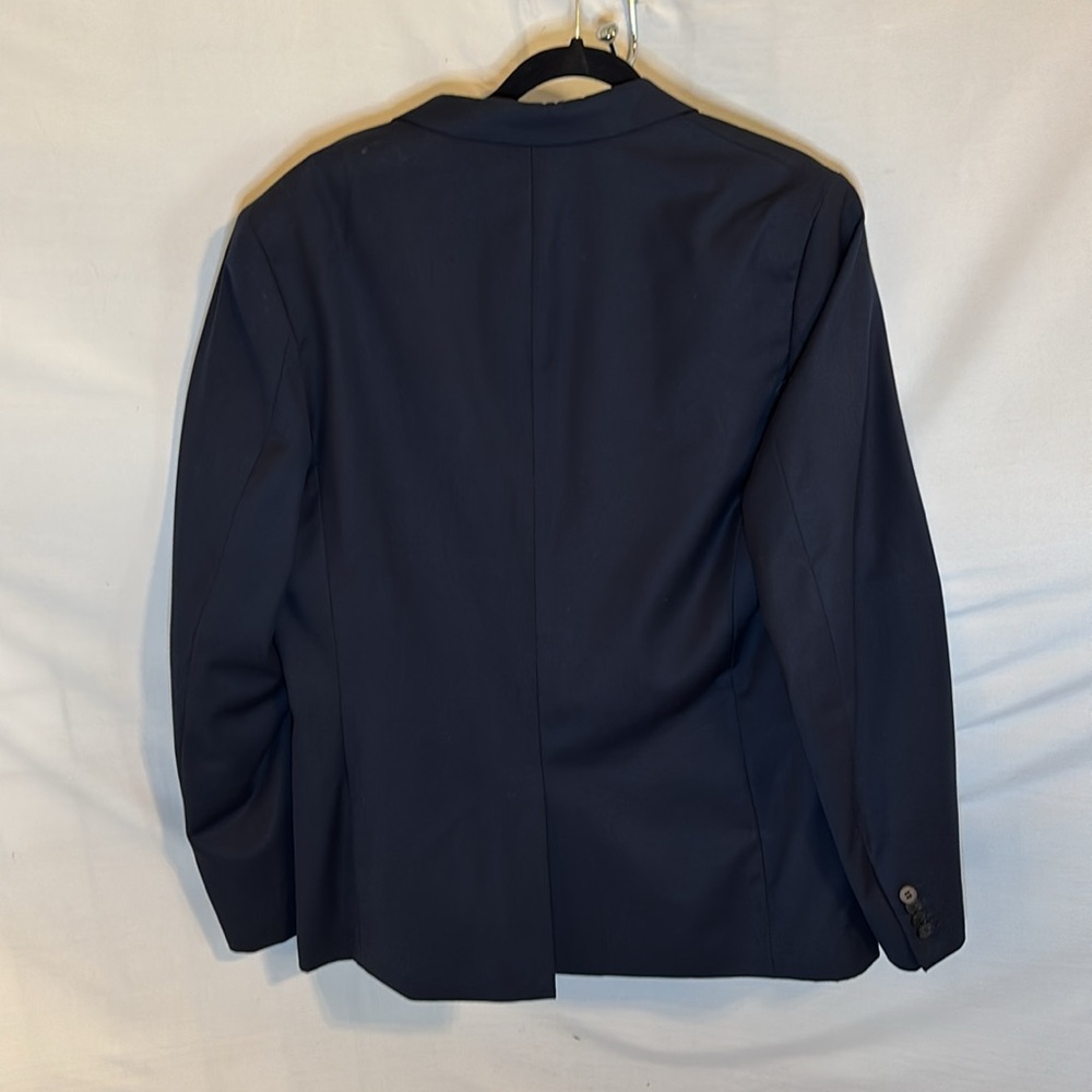 H&M Slim Fit Blue 2 Button Sport Coat Blazer Jacket Size 44R - Picture 3 of 4